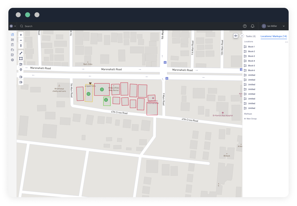 Solar site map view